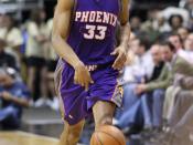 , American basketball player for the Phoenix Suns (at time of photo)