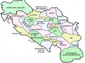 English: Map of the eparchies if the Serbian Orthodox Church in Former Yugoslavia