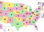 US Electoral college map
