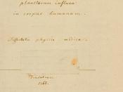 Manuscript of De planetarum influxu in corpus humanum by Franz Mesmer; Vienna