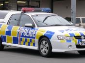 English: 2006 Holden VZ Crewman S utility (New Zealand Police), photographed in New Zealand.