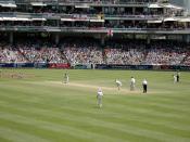 A cricket field is slightly larger than 10,000 m².