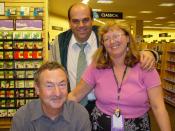 Nick Mason at a booksigning (probably for Inside Out, his book on the history of Pink Floyd)