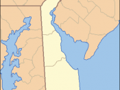 Locator Map of Delaware, United States