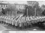 Physical education class at Nelson College for Girls - Photographer unidentified, 1913