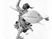English: Sketch of Zulu warrior Public domain: CHAPTER VIII SOUTH AFRICA 