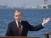 English: Governor Pete Wilson announces his candidacy for President of the United States in 1995