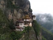 Taktshang Monastery, Bhutan Français : Le monastère de Taktshang, au Bhoutan.