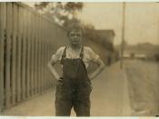 English: Young worker in Merchants Mill. Location: Fall River, Massachusetts