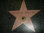 English: Hollywood Star on Hollywood Walk of Fame - Sylvester Stallone