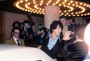 Sylvester Stallone at the private party after the premiere of the movie FIST, 1978