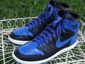 Air Jordan 1, Blue & Black these are NOT nike Air Force Ones. Air Jordan 1 was not based on the Nike DUNK
