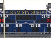 Final Score -- Ram Stadium Shepherd University (WV) Saturday November 10, 2012