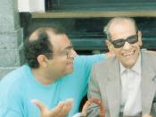 English: Mohamed El-Dessouki with Nagiub Mahfouz in Alexandria Egypt