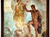 Wall painting from Pompeii found in the 