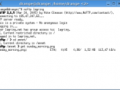 English: Screenshot of NcFTP downloading a file Category:Screenshots of Linux software