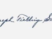 English: Signature of , tenth President and Prophet of from 1970 to 1972.