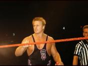Professional wrestler Owen Hart at a WWF show on September 15, 1997 in Landover, MD. Photo taken by ae!