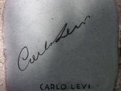 Italiano: Piastrella autografata da Carlo Levi sul muretto di Alassio