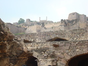 Picture of Golconda fort.