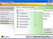 Norton Internet Security 2006's main interface.