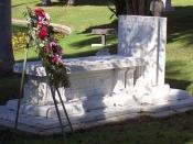 Tyrone Power's grave in Hollywood Forever Cemetery