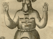 An 18th century illustration of the Canaanite deity Moloch, as depicted in the Bible.