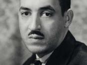 Photographic portrait of Thurgood Marshall taken in 1936 at the beginning of his work with NAACP