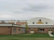 English: Photograph of Laurel Senior High School (MT), taken on 09/01/11 from First Avenue.