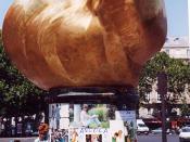 The Flame of Liberty, which sits above the exit to the Paris tunnel in which Diana, Princess of Wales, died.