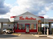 English: A drive thru only Tim Hortons location in Moncton
