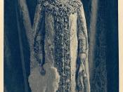 Grand Duchess Xenia Alexandrovna of Russia, dressed for a costume ball in traditional seventeenth-century Russian fashion. This image is part of the exhibit A Romanoff Album at the Herbert Hoover Memorial Exhibit Pavilion, the Hoover Institution, Stanford