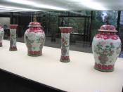 Qing Dynasty vases, in the Calouste Gulbenkian Museum, Lisbon, Portugal.