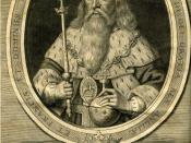 English: King Edward III of England as depicted in an engraving from The History of that Most Victorious Monarch Edward IIId by Joshua Barnes, 1688.
