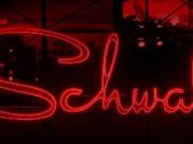 Schwab's Drugs, recreated neon sign