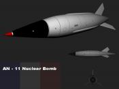 3D model of the AN-11 french nuclear bomb (first test in 1964).