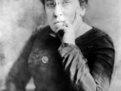 English: Photographic portrait of Emma Goldman, facing left. Cropped and restored from original Library of Congress version.