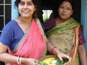 Subrata Ganguly and Arundhati Sarkhel, home makers are happy after buying fresh vegetables from doorstep.