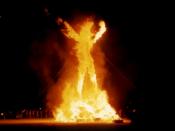 The burning man, from the Burning Man Festival