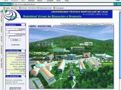 Primera web de UTPL Online (2001)