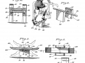 These are the patent drawings for a device intended for physical fitness exercise. The inventor was Walter B. Bechman of Montgomery, Alabama. The 1941 U.S. patent for this device was applied for in the same year. Its patent number is 2,253,996.