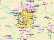 English: Map of Austin, Texas