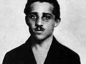 Gavrilo Princip, assassin of Archduke Franz Ferdinand of Austria with the goal to unify the South Slavs
