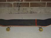 A typical skateboard