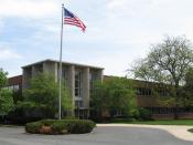 Rand McNally's former corporate headquarters (1952–2009) in Skokie, Illinois.