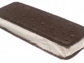 a single vanilla ice cream sandwich