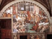 The Coronation of Charlemagne, by assistants of Raphael, circa 1516–1517