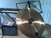 English: China Cymbal turned up in the usual manner. It is a Stagg SH 16 inch China