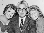 Peggy Cass, James Thurber, and Joan Anderson