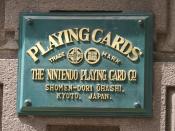 Former headquarters plate, from when Nintendo was solely a playing card company